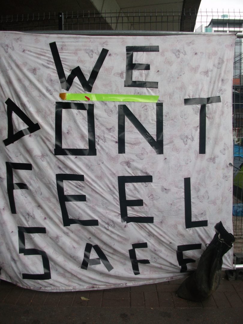 Former members of The Ark homeless camp continue their activism. Photo: The Mancunion