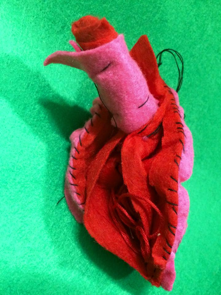 Felt vaginas where made as part of the Sex week Craftivism workshop: Photo: Sex Week Craftivism @ Facebook