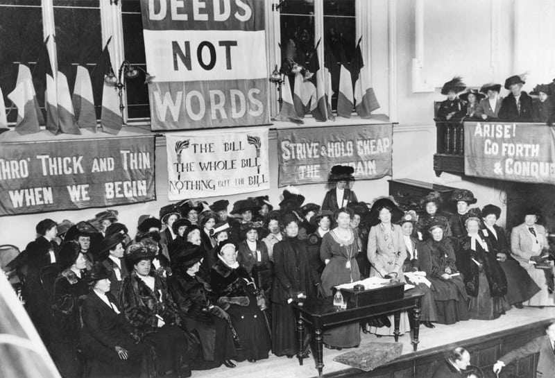 Suffragettes 1908 Photo: Wikimedia Commons