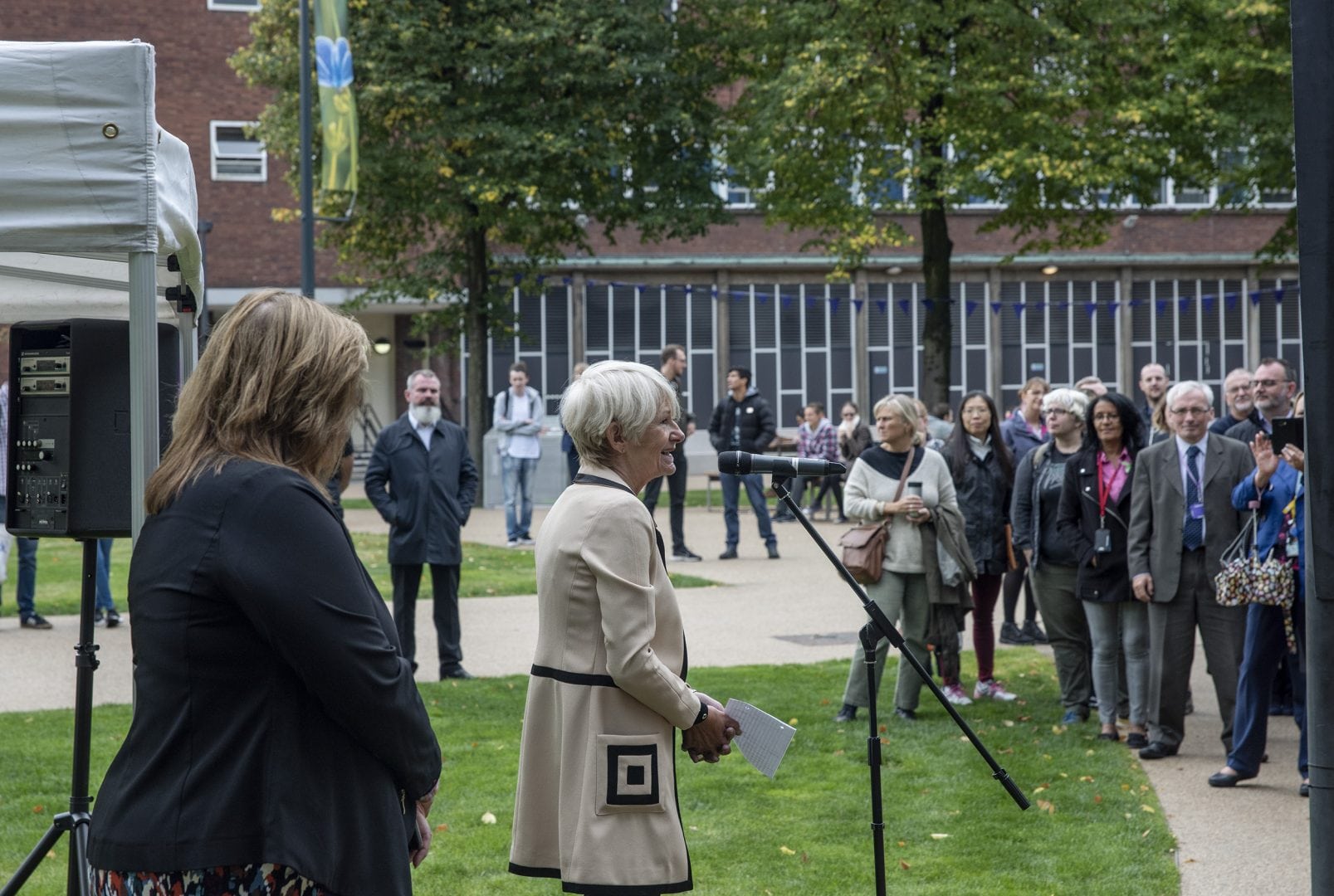 Dame Nancy Rothwell Speaks. Photo: Andrew Brookes/University of Manchester.