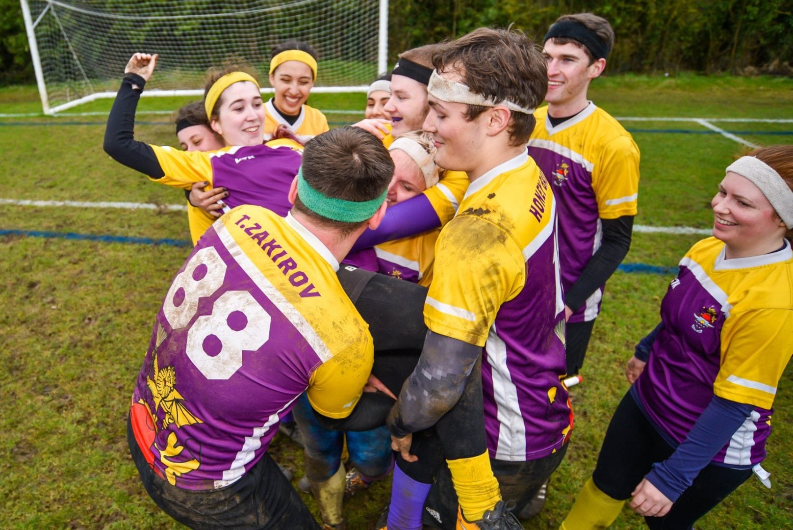 Manchester celebrate an excellent snitch catch