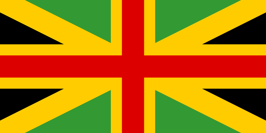 Image: Wikimedia Commons, Anglo-Jamaican_flag