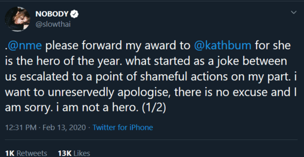 Slowthai Response 1/2
