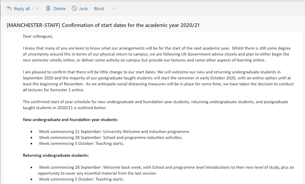 uom start dates