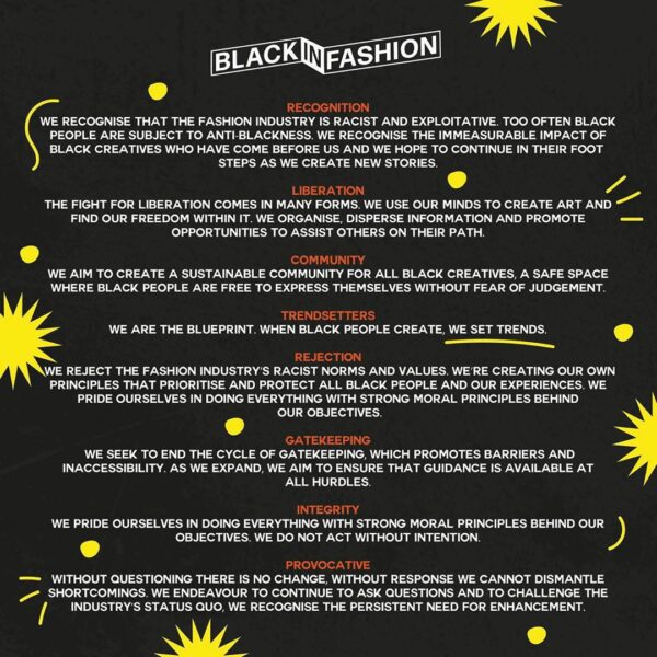 Black in Fashion manifesto