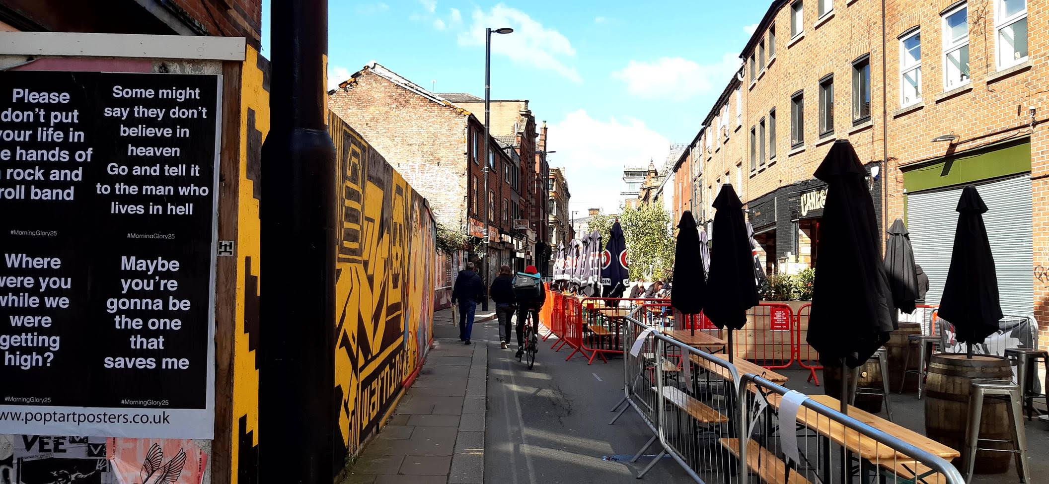 #MorningGlory25 Posters in Manchester's Northern Qauter