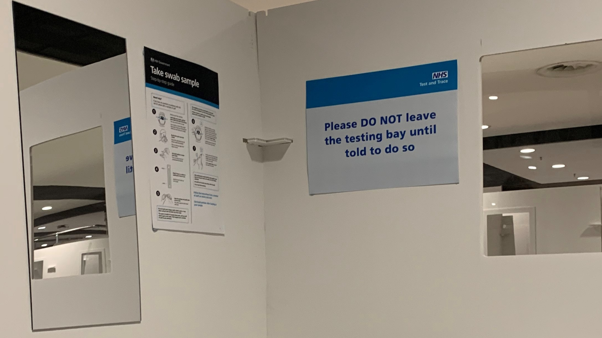 Inside a Manchester University testing bay in University place. Photo: University of Manchester