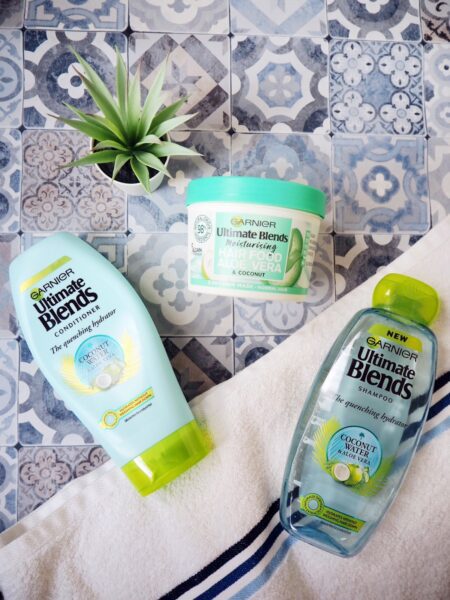 Garnier Ultimate Blends shampoo, conditioner and hair mask