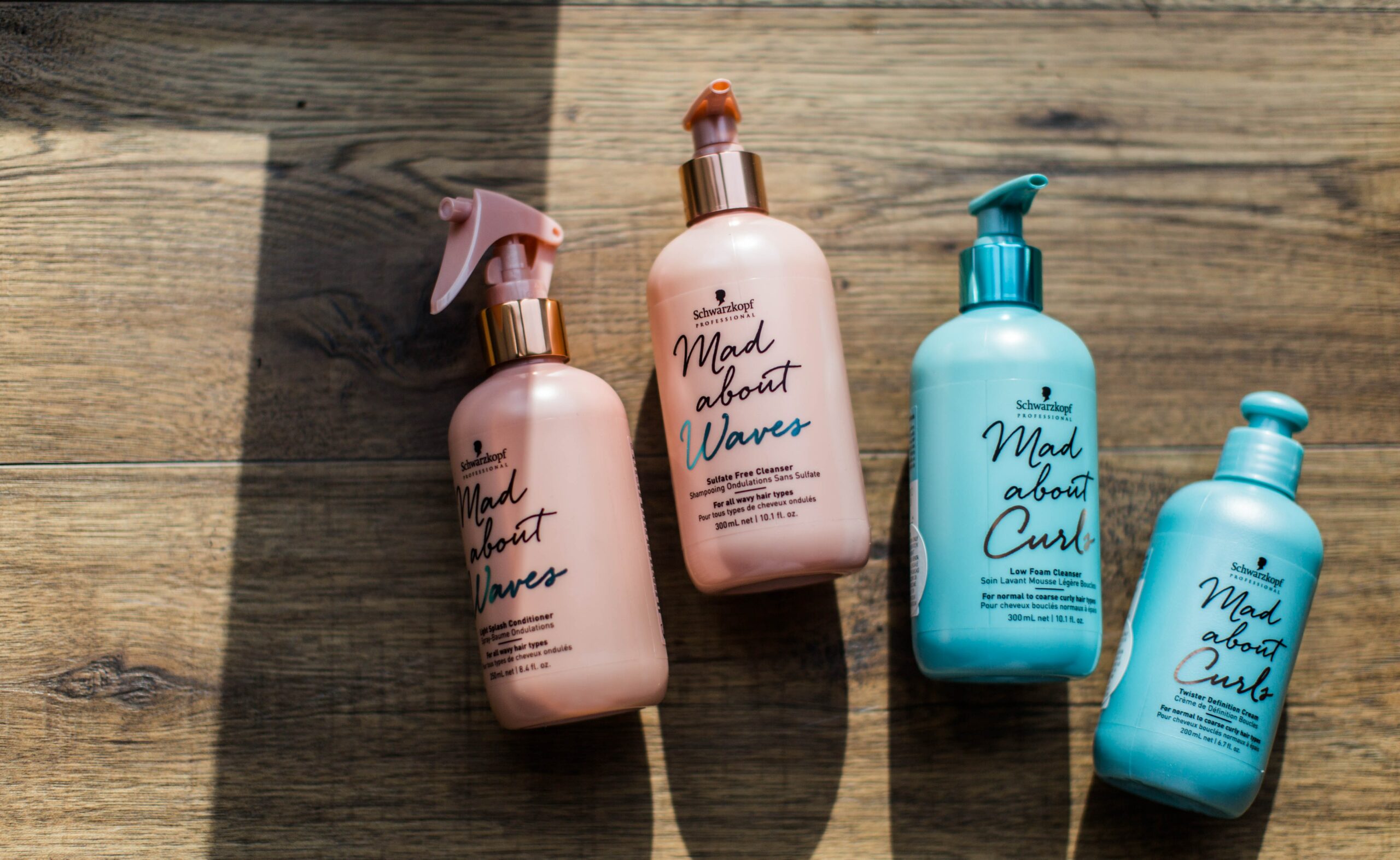 Sulphate free shampoo bottles