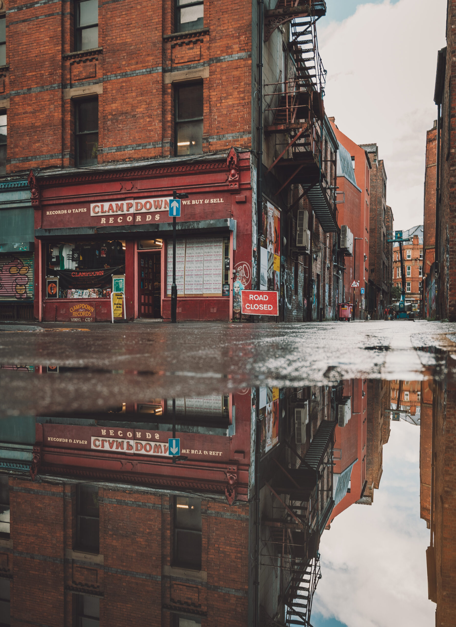 Manc Wanderer street view reflection behind Piccadilly station Photo: Nathan Whittaker @ Manc Wanderer