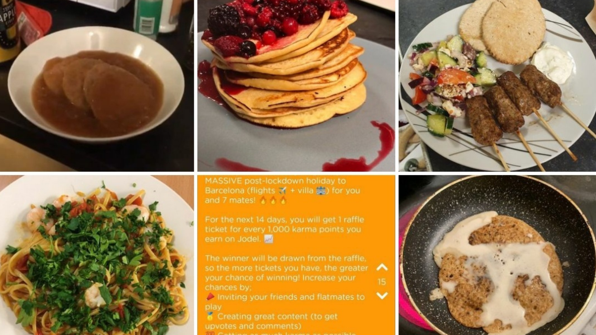 Image credit: Oak House Meal ratings @ Instagram