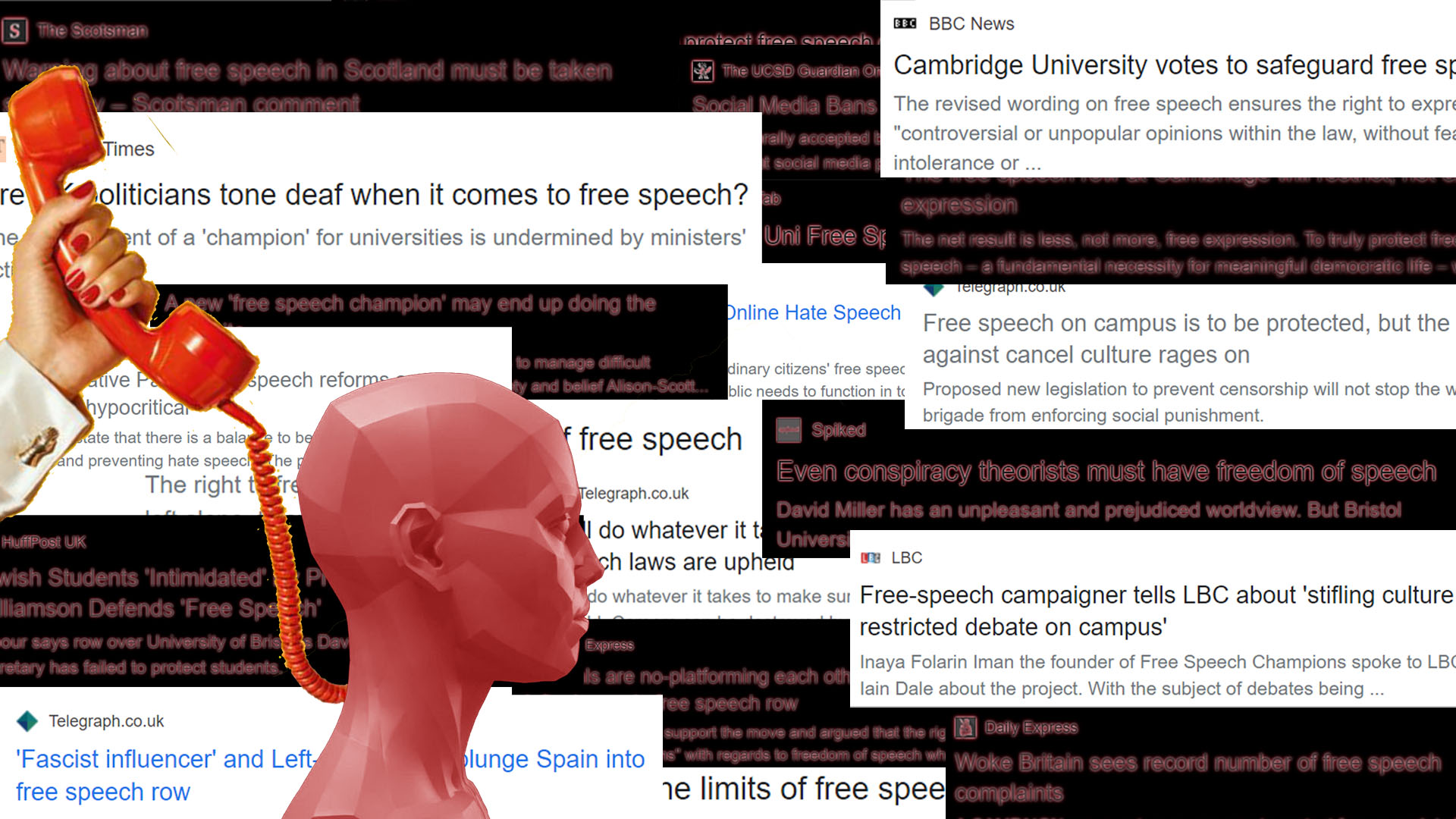 Clementine Lawrence free speech collage