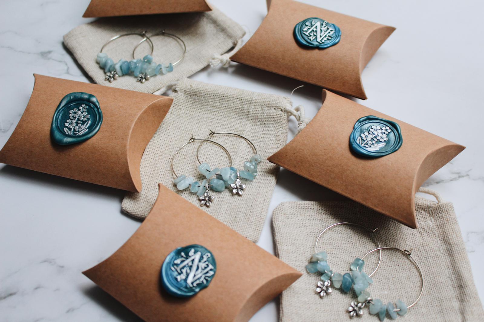 Niche by T earings and packaging 