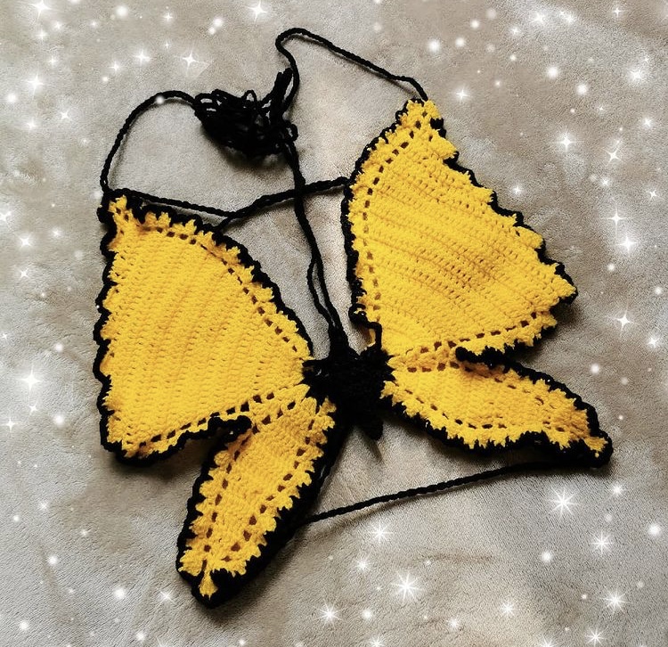 Didarastudio crochet butterfly top