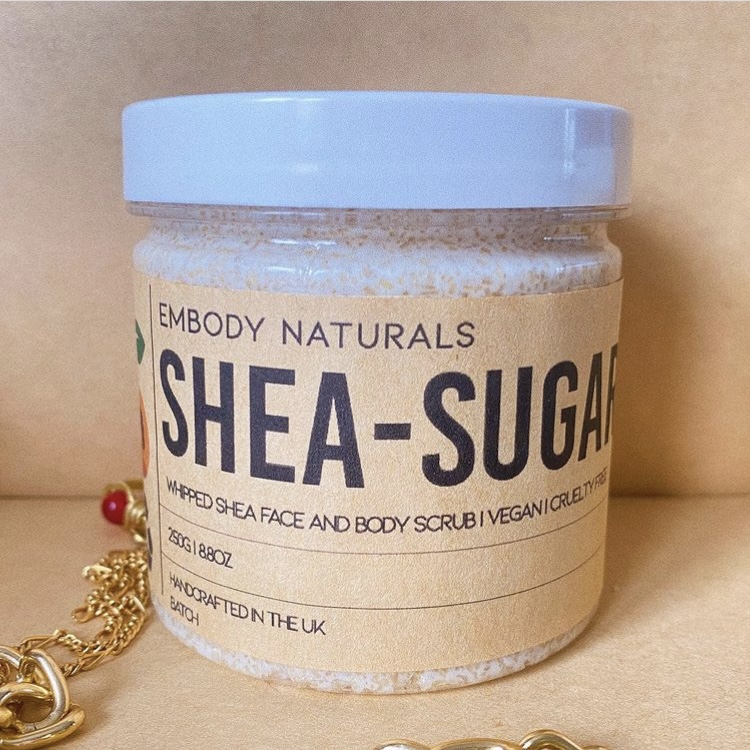 hand-whipped face and body scrub  