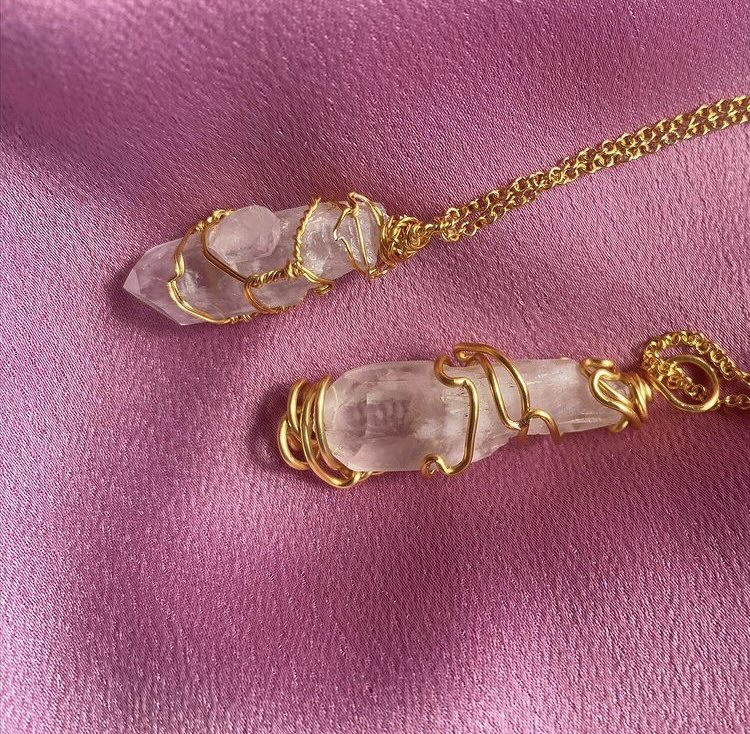 rose quartz, aventurine and clear quartz 