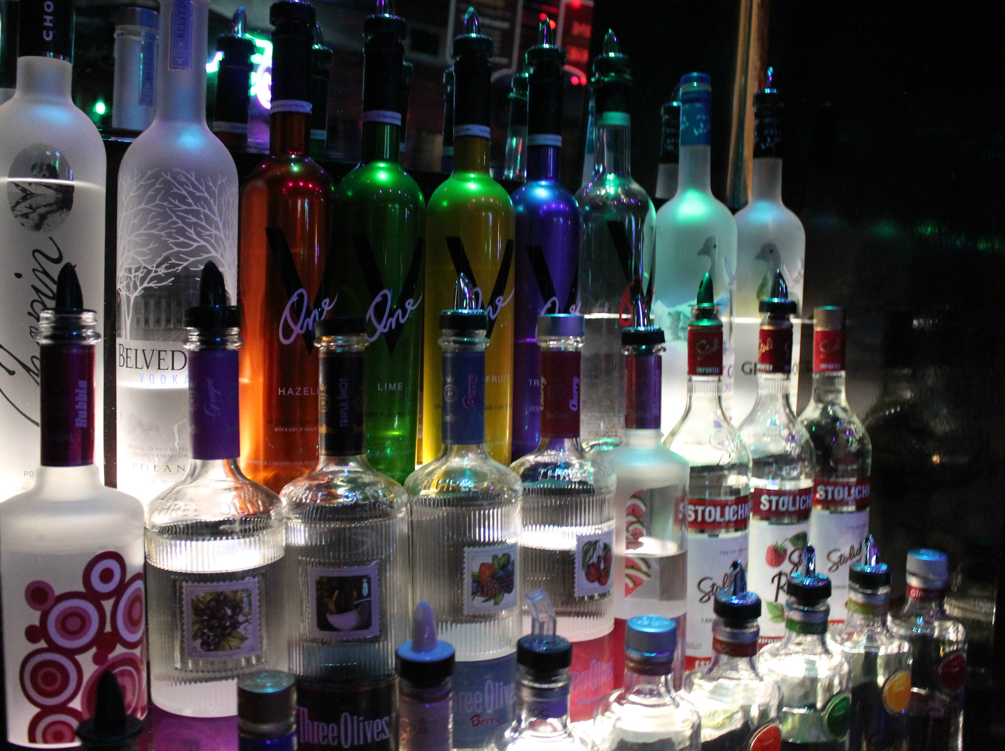 Drinks at bar
