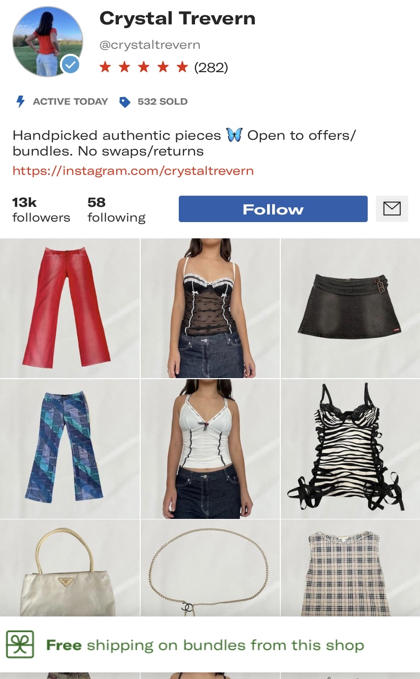 Crystal trevern depop 