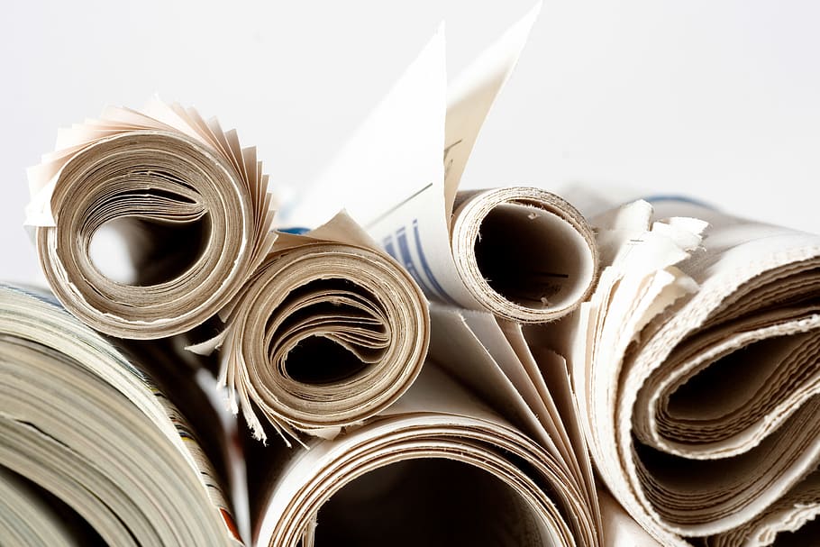 Paper stacked up