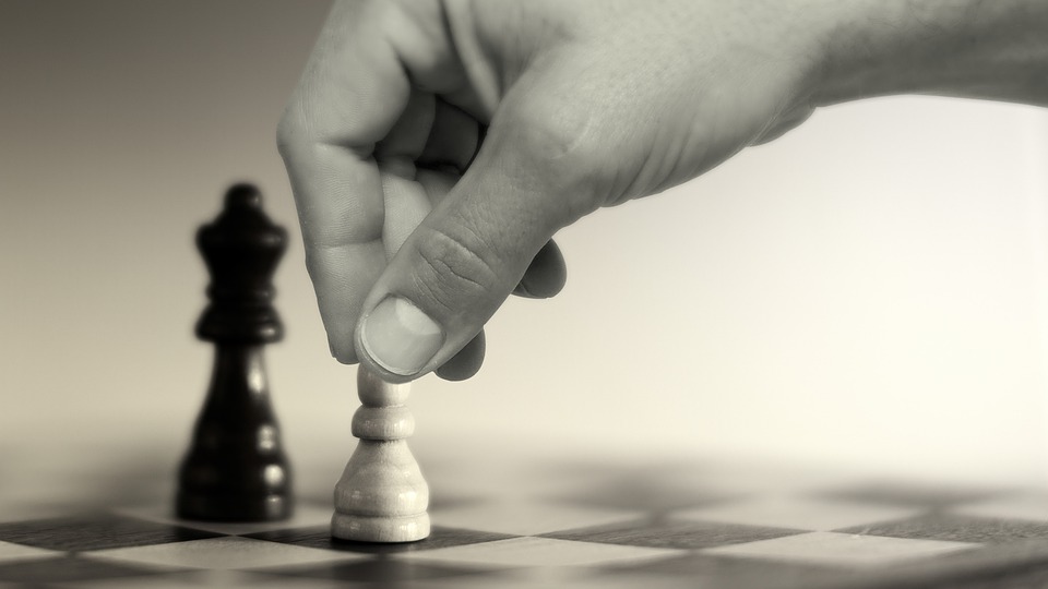 King Strategy Game Hand Board Chess Move Play
