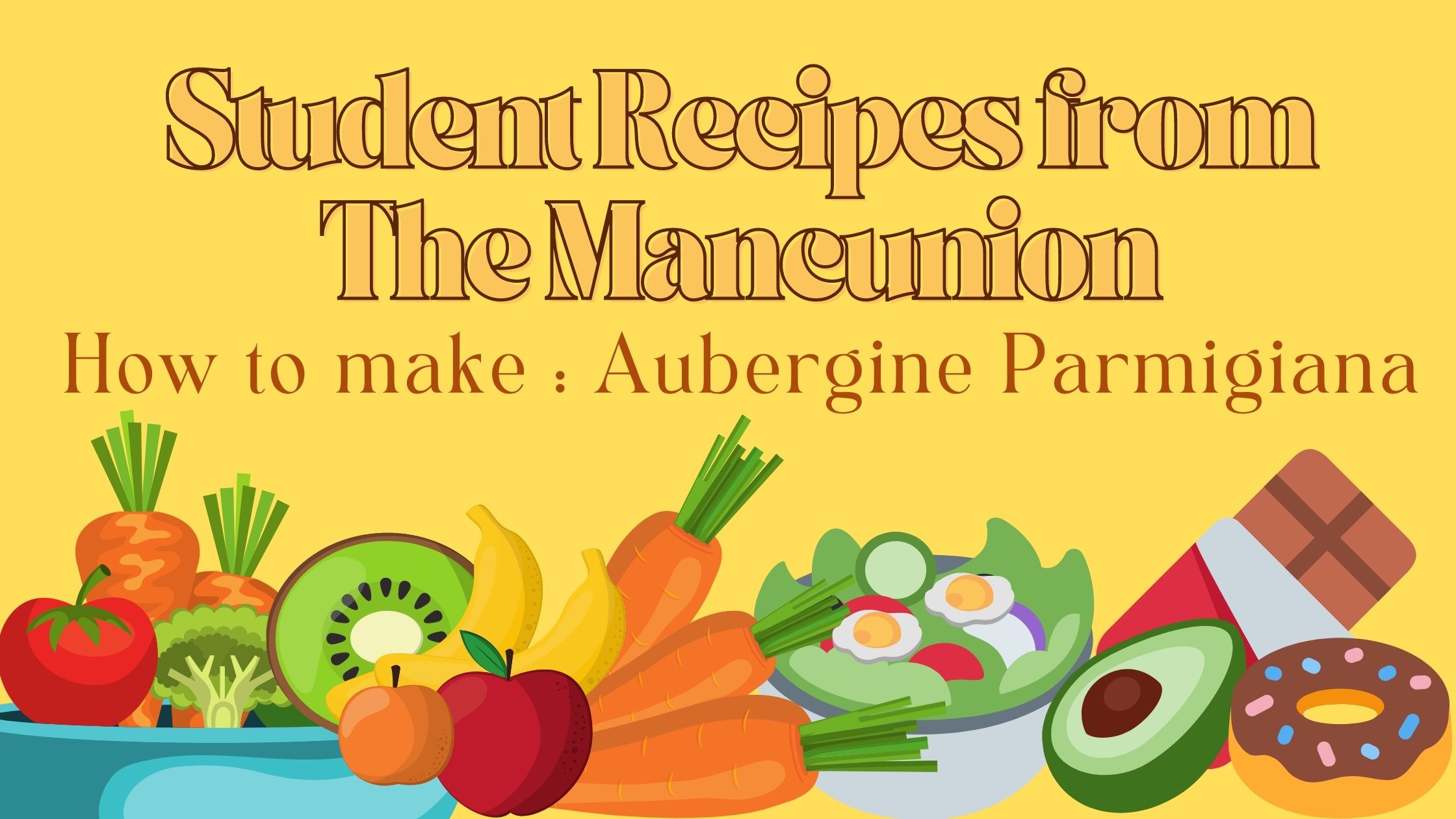 Yellow Fun Animated Healthy Nutrition Blog Banner