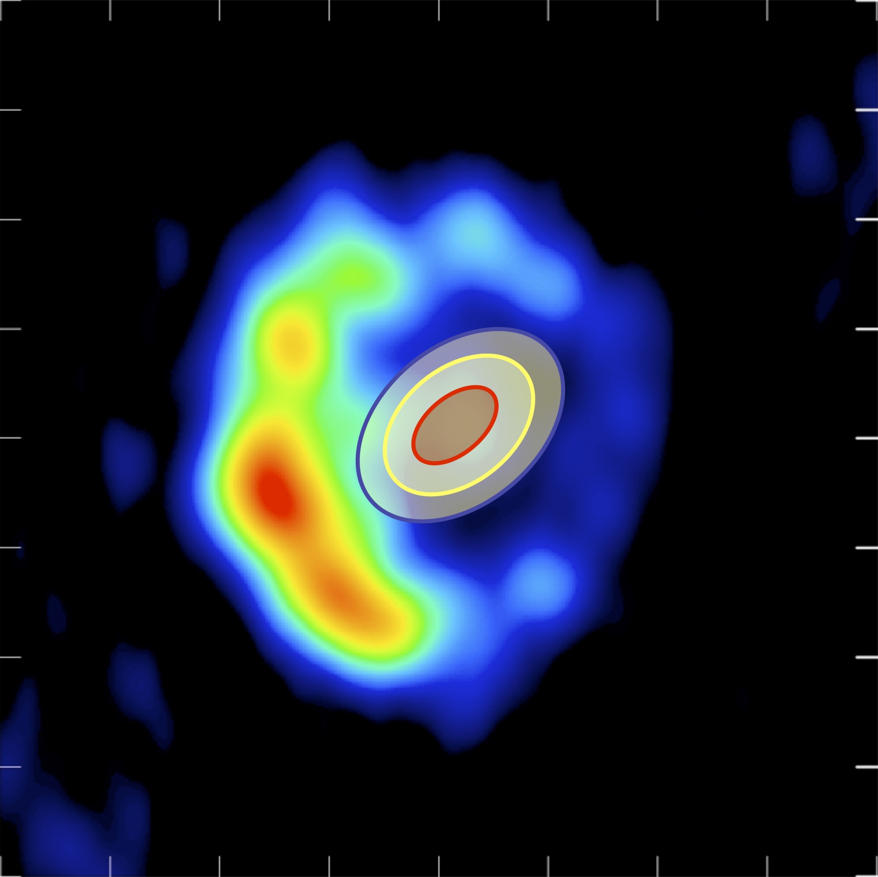 Radio map and VLTI measurements of the outburst of RS Ophiuchi. @European Souther Observatory
