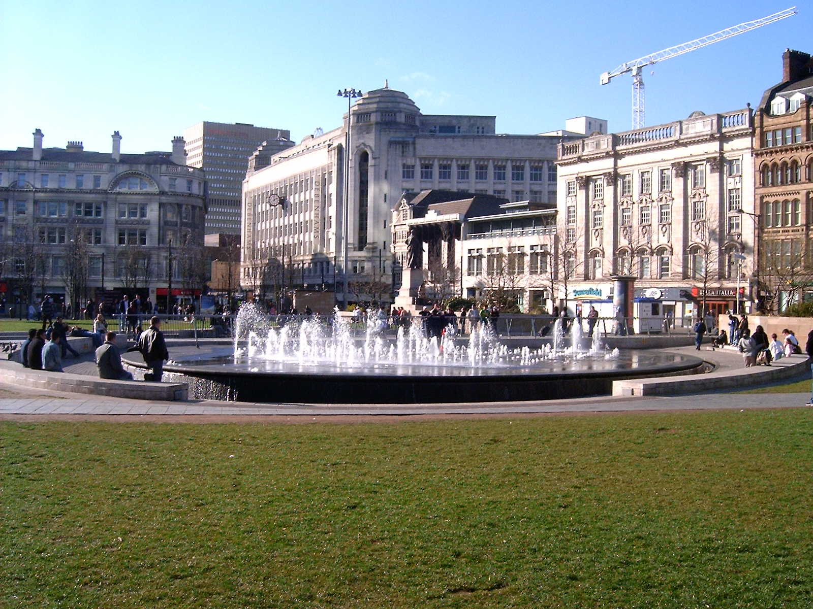 Piccadilly Gardens during the day