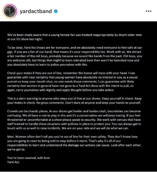 screenshot from instagram