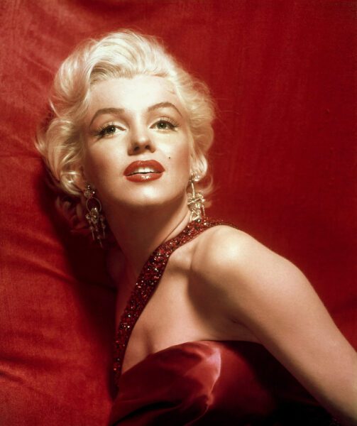 Marilyn Monroe in red
