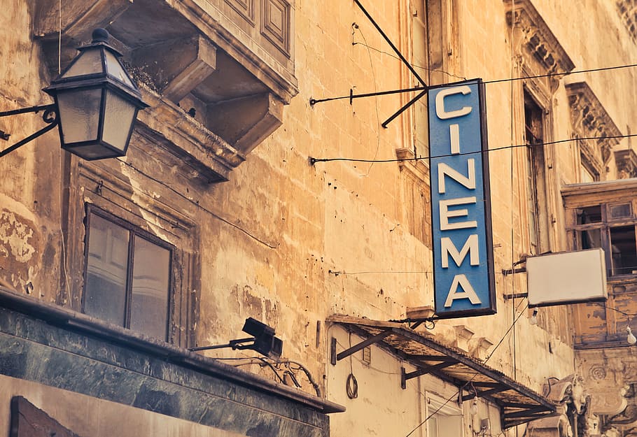 old cinema sign