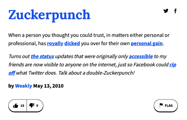 Screenshot from urban dictionary