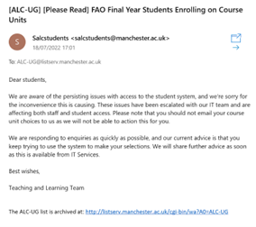 Enrolment Email #2