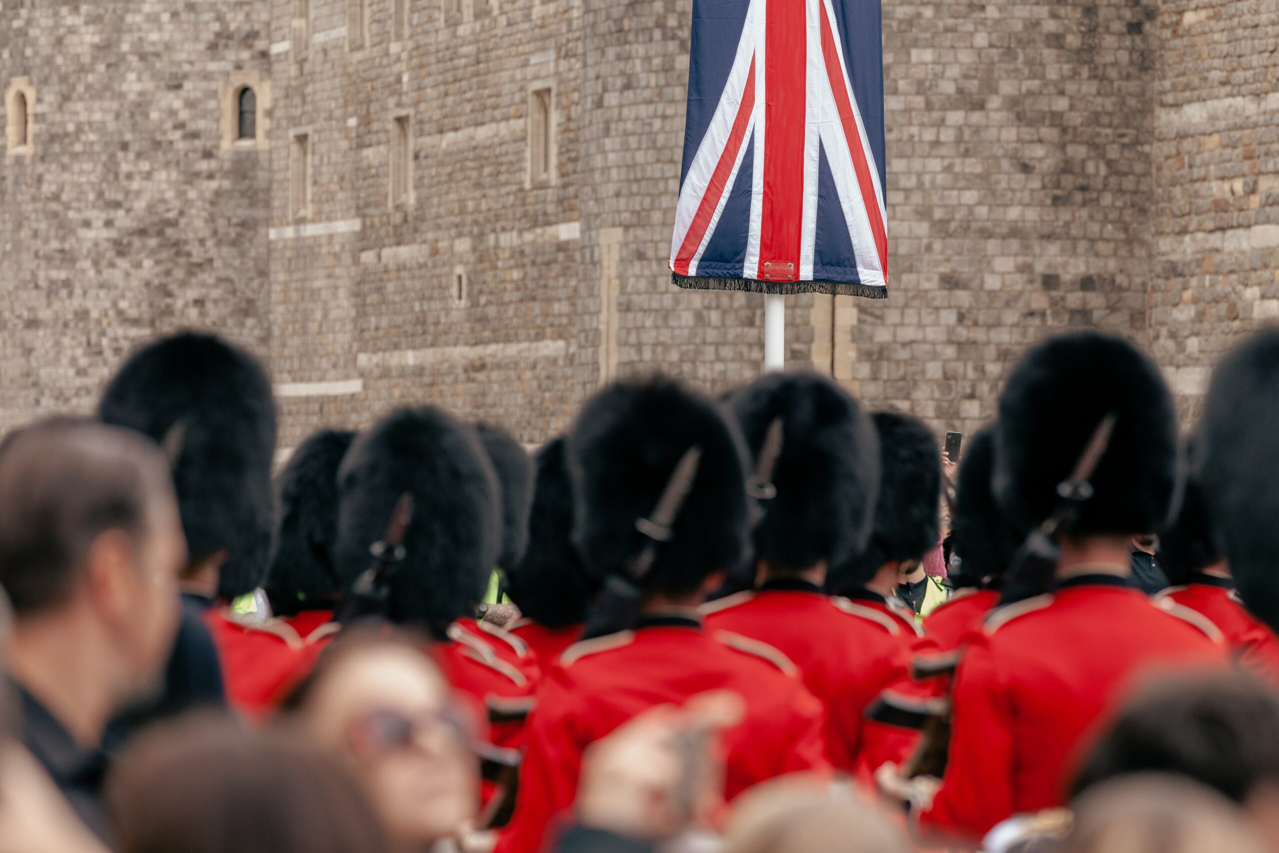 Queen’s Guards on the day of Her Majesty Queen Elizabeth II’s state funeral