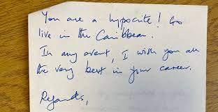 Professor Christopher Jackson letter 