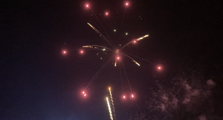Fireworks at Littlehampton, West Sussex. Photo: Emma Hattersley