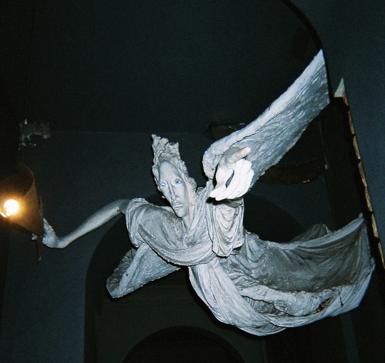Gargoyle at the entrance to DARK