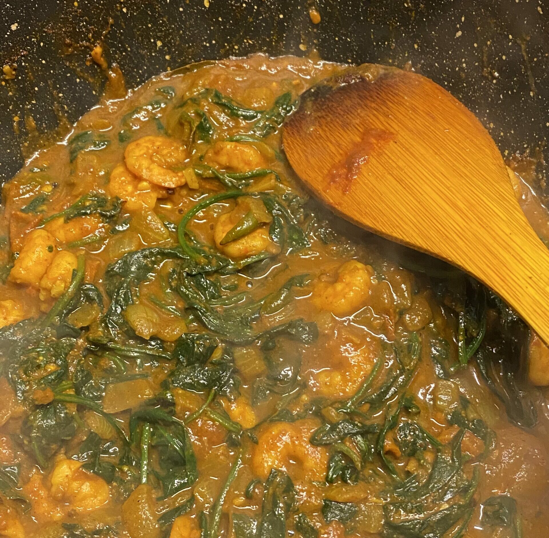 Prawn Spinach Bhuna