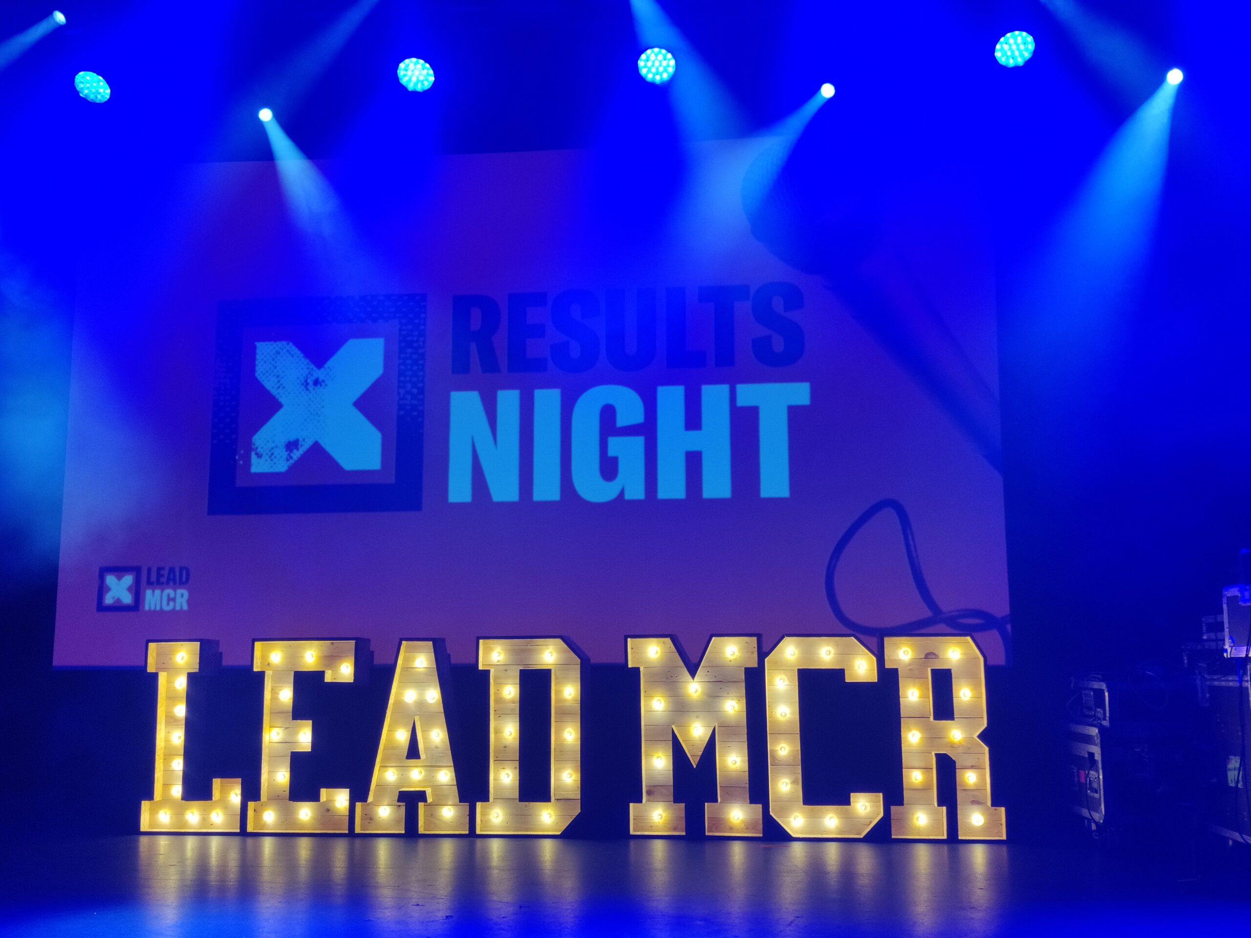 LeadMCR 2023 results night background
