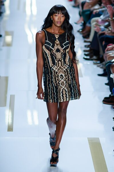 Naomi Campbell on a runway