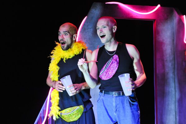 Nathaniel Hall (he/they) and Josh-Susan Enright (they/them)