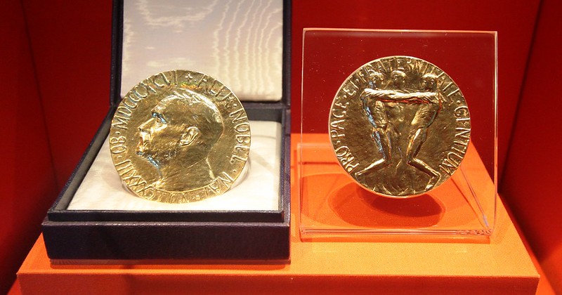 Nobel prize medal at the Carter Presidential Centre