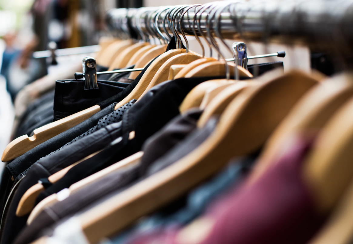 A clothing rail