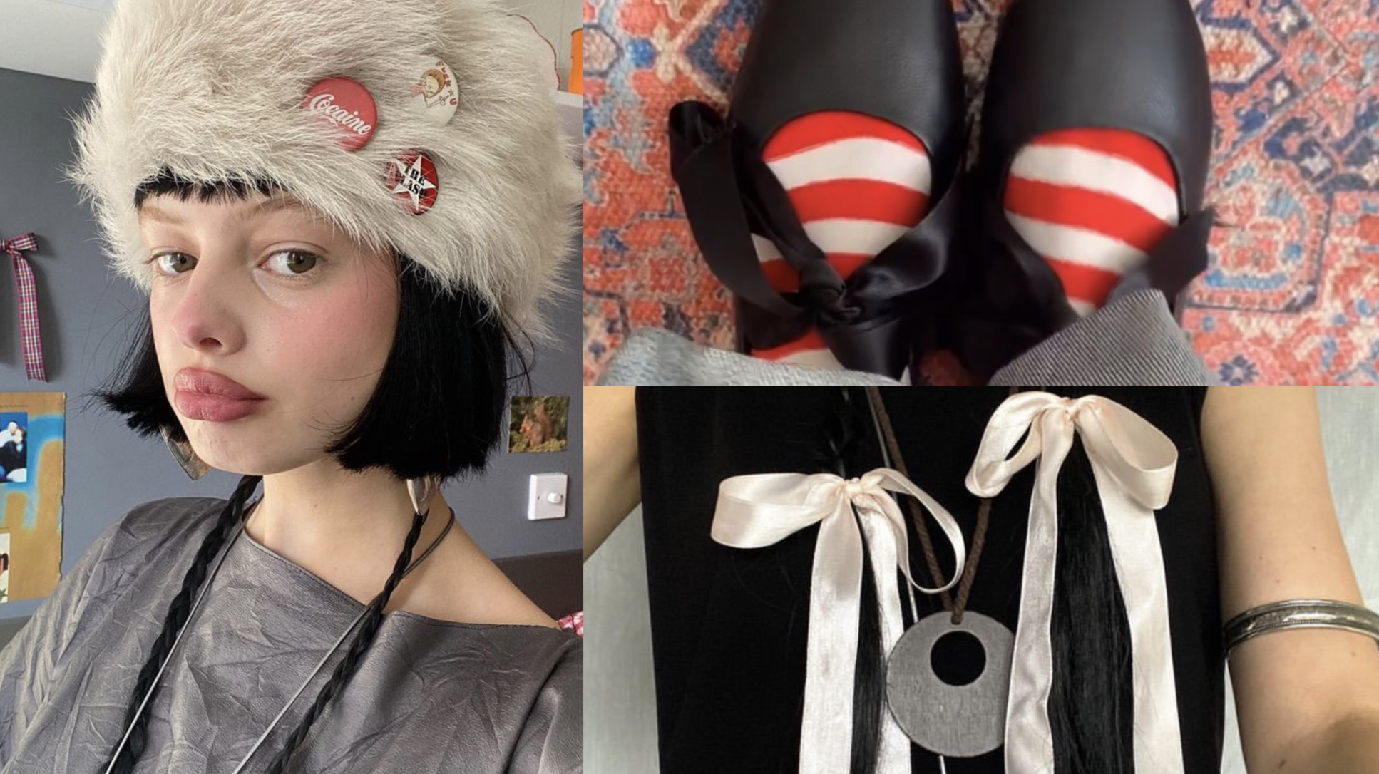 A collage of photos featuring current autumn trends