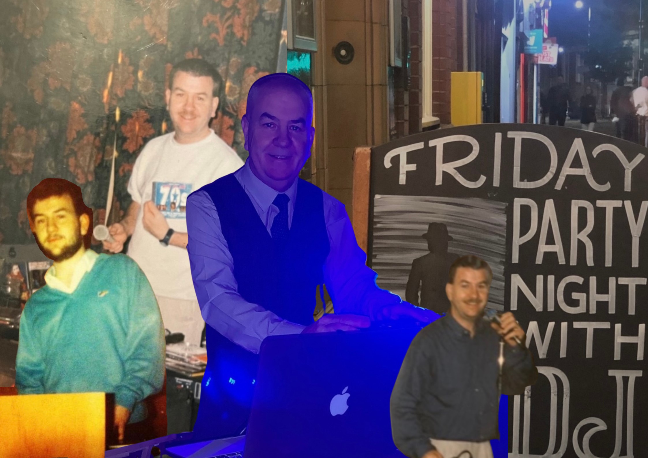 A collage of DJ Billy