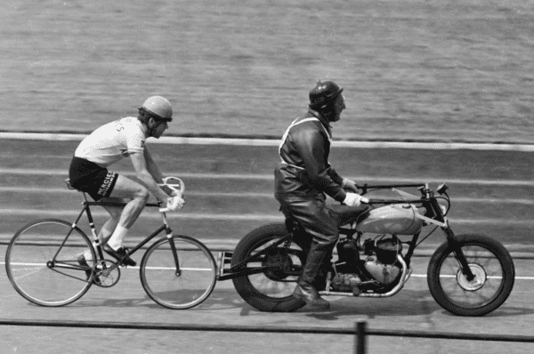Cycling at Fallowfield Stadium in the 1960s