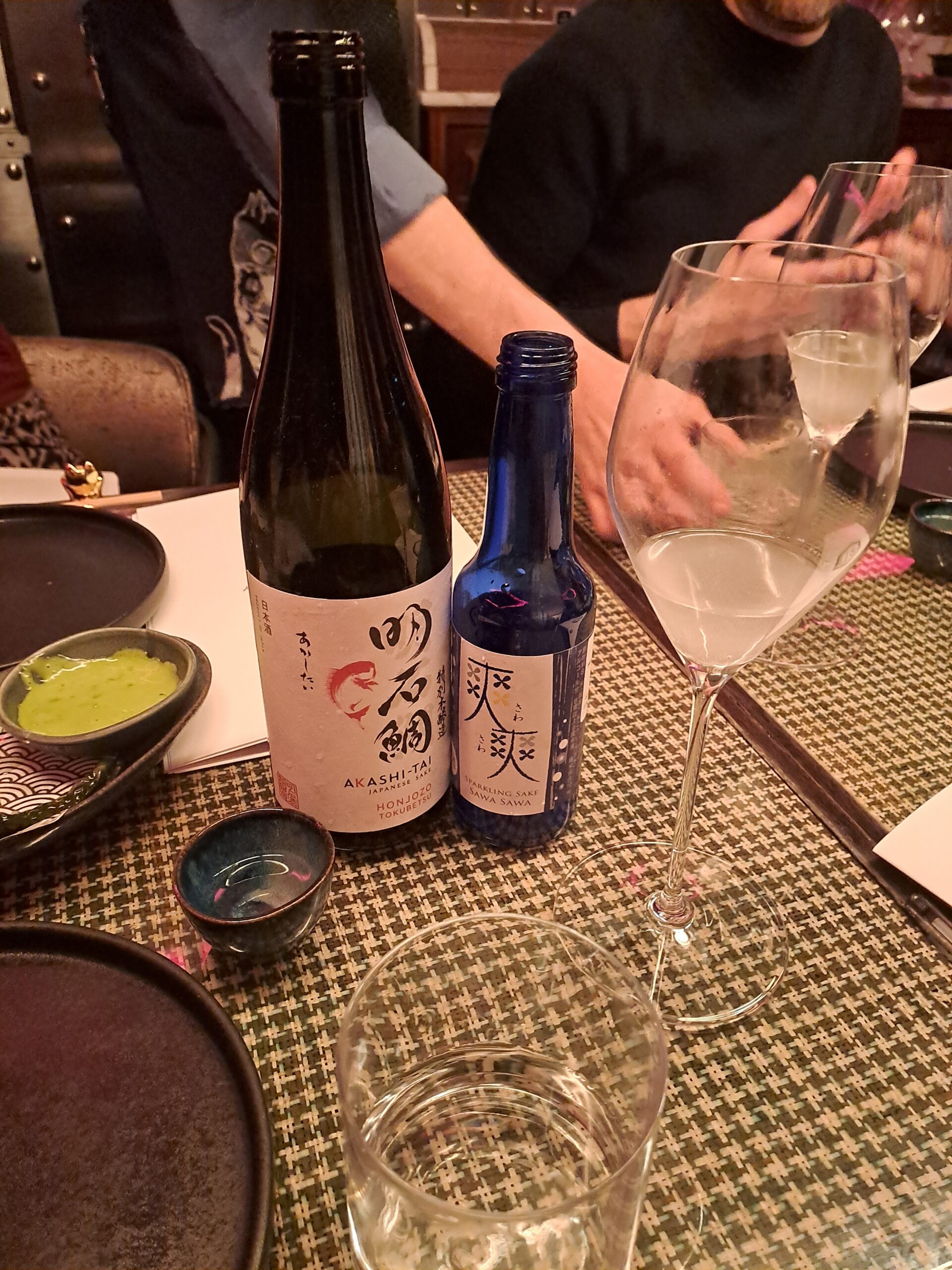 sake bottles