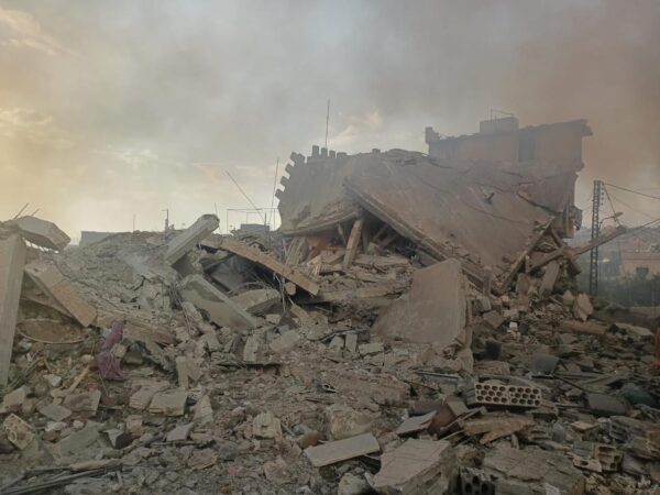 Destroyed building in Lebanon sent from my family in south Lebanon 