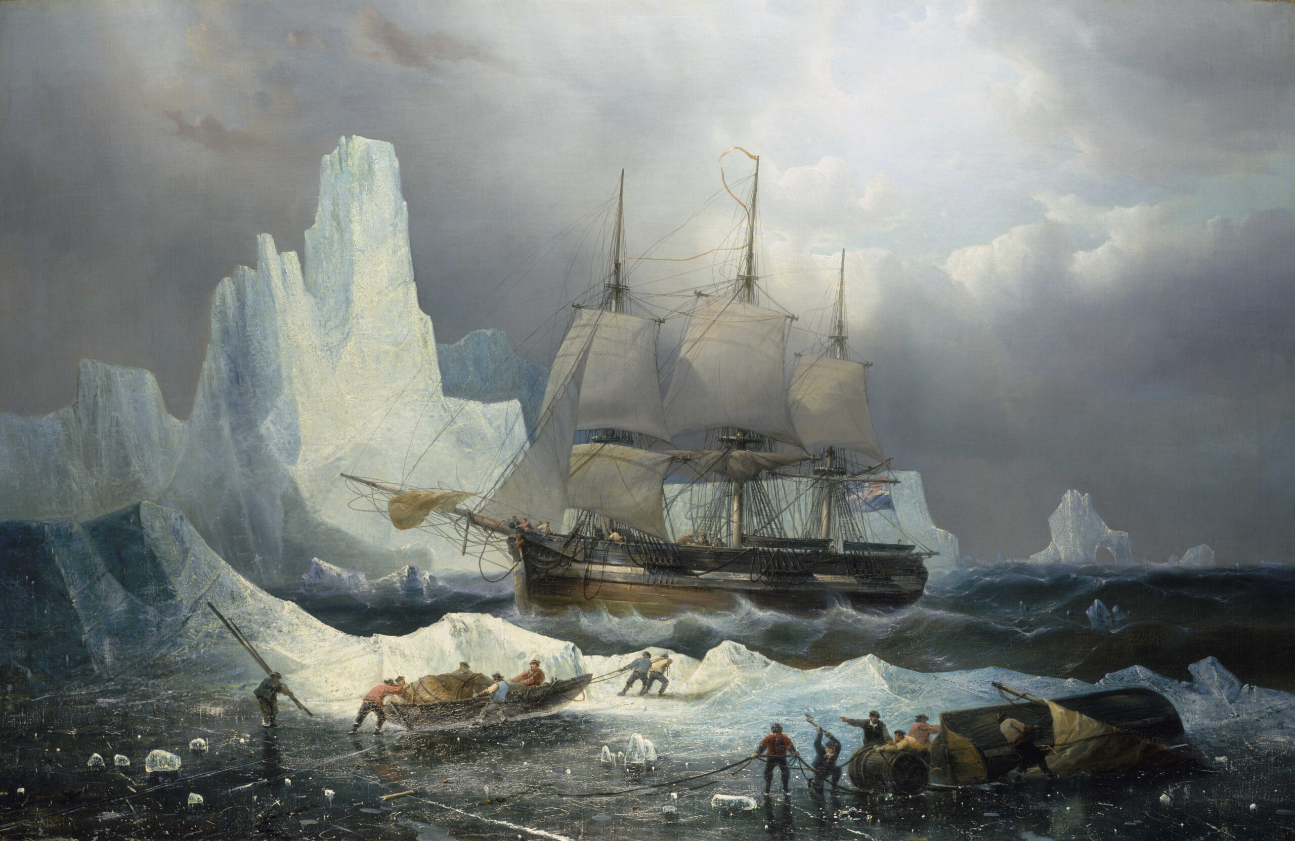 HMS_Erebus_in_the_Ice,_1846_RMG_BHC3325