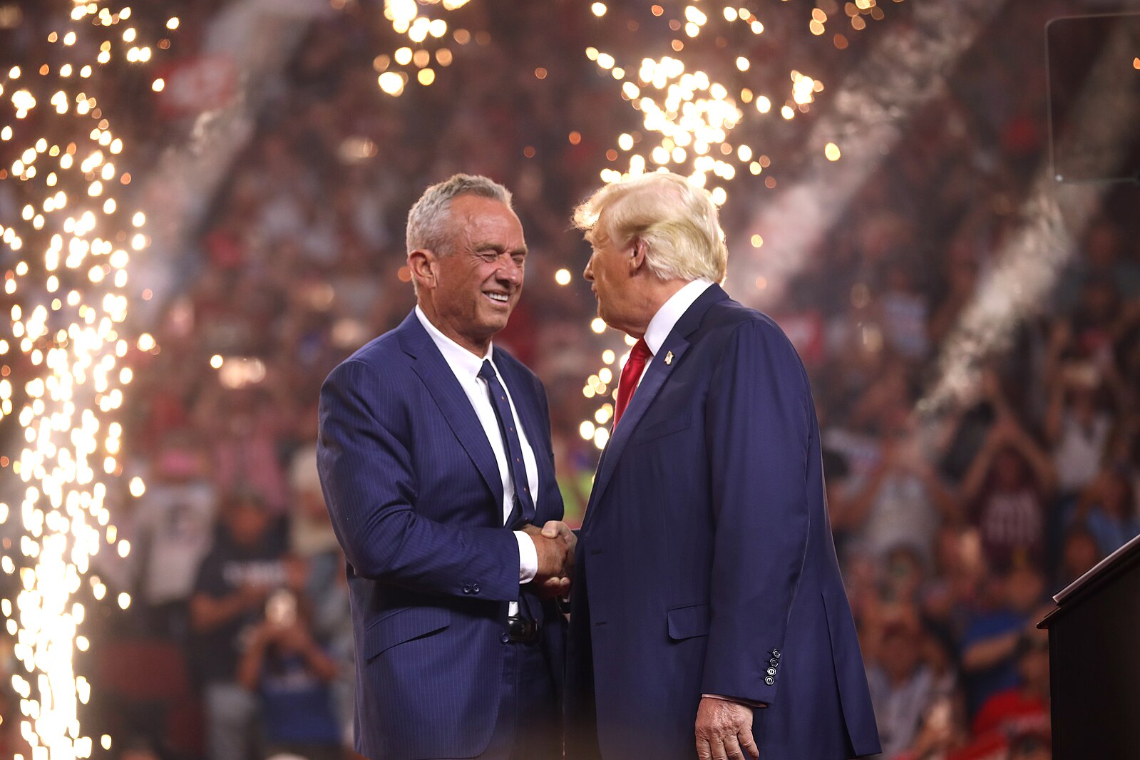 Robert F. Kennedy (left) and Donald J. Trump (right)