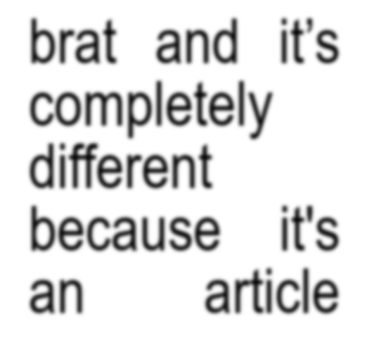Brat feature